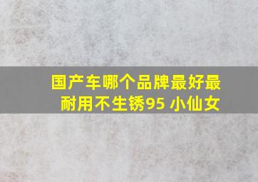 国产车哪个品牌最好最耐用不生锈95 小仙女